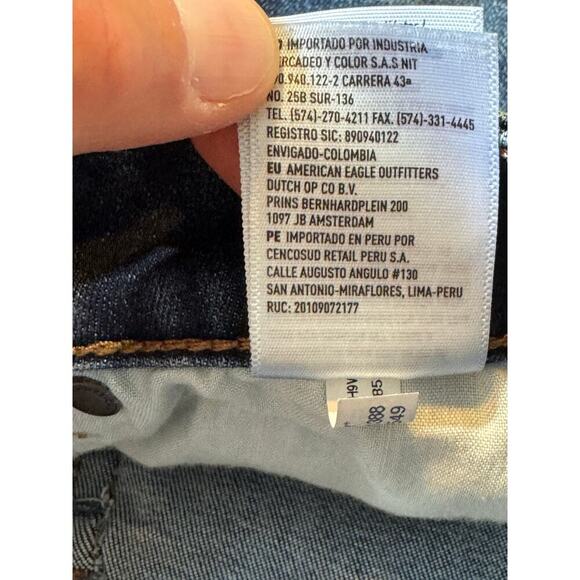 American Eagle rolled cuff Jean shorts size women's 8, Next Level Stretch - Picture 8 of 9